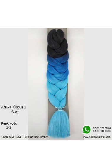 Sentetik Afrika Örgüsü Saç Ombreli Renk Kodu -3-2