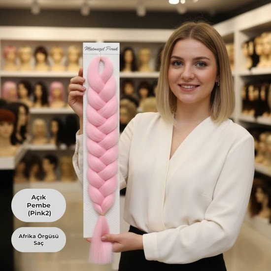 Ankara Afrika Saç Açık Pembe 165 Gram