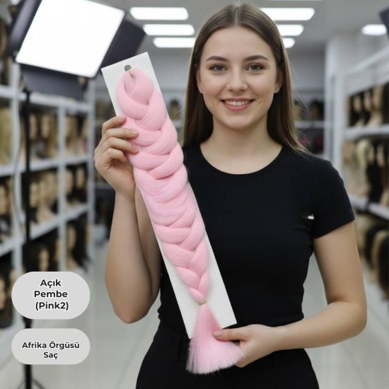 Ankara Afrika Saç Açık Pembe 165 Gram