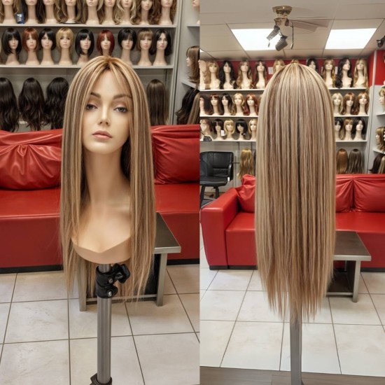 Gerçek Saç Peruk Her Renk Tepe Kısmı Derili Kişiye Özel Peruklar