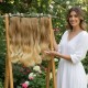  Yarımay Postiş Ankara Fiber Sentetik 3'lü Set Açık Karamel Dore Sarı Ombre