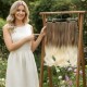  Yarımay Postiş Ankara Fiber Sentetik 3'lü Set Açık Karamel Platin Ombre
