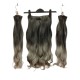 Yarımay Postiş Ankara Fiber Sentetik 3'lü Set Siyah Koyu Gri Ombre