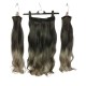  Yarımay Postiş Ankara Fiber Sentetik 3'lü Set Siyah Koyu Gri Ombre