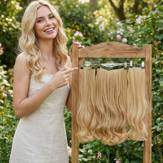  Yarımay Postiş Ankara Fiber Sentetik 3'lü Set Dore Sarı