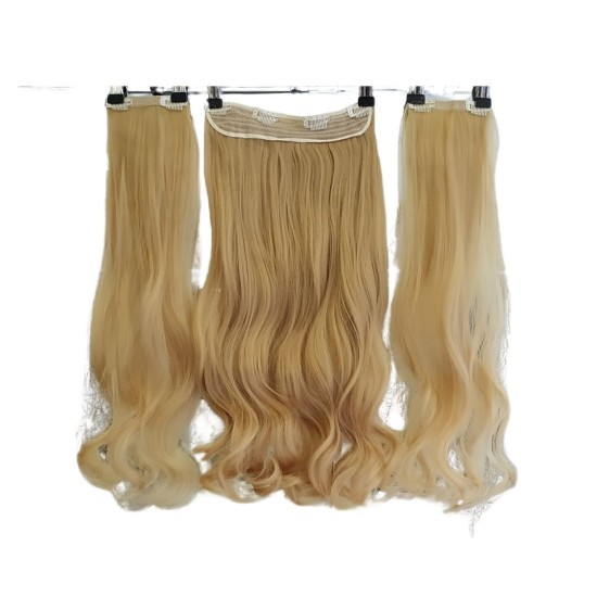  Yarımay Postiş Ankara Fiber Sentetik 3'lü Set Dore Sarı